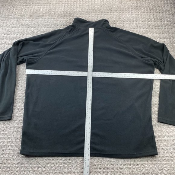 CAT Caterpillar Fleece Sweater Men 2XL Black Full Zip Embroidered Polyester - Picture 7 of 9